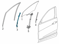 OEM 2021 Acura TLX Sash, Right Front Door Diagram - 72230-TGV-A01