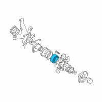 OEM 1998 Chevrolet Tracker Front Wheel Bearing Diagram - 96057729