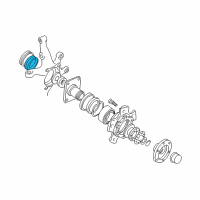 OEM 1999 Chevrolet Tracker Seal, Front Wheel Drive Shaft Inner Diagram - 96057748