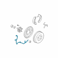 OEM 2010 Mercury Mariner Rear Speed Sensor Diagram - AL8Z-2C190-A