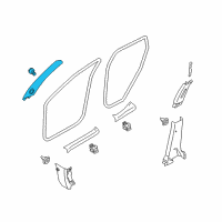 OEM 2011 Nissan Juke GARNISH Assembly-Front Pillar, RH Diagram - 76911-1KC5A