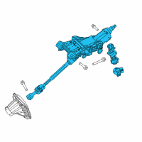 OEM 2018 Ford Edge Column Assembly Diagram - F2GZ-3C529-AB