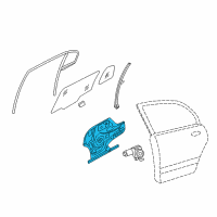 OEM 2007 Kia Optima REGULATER Assembly-Rear Door Window, R Diagram - 834022G010