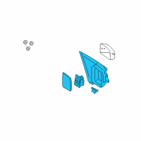 OEM 2008 Ford Taurus Mirror Assembly Diagram - 8G1Z-17682-E