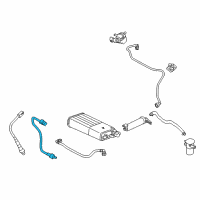 OEM 2019 Hyundai Santa Fe Sensor Assembly-Oxygen, Rear Diagram - 39210-2GBB0