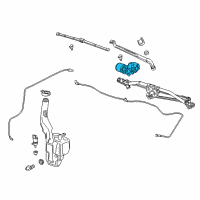 OEM 2017 Chevrolet Silverado 1500 Front Motor Diagram - 23167072