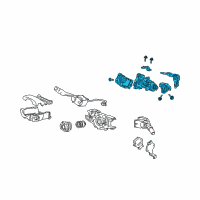 OEM 2006 Honda Accord LOCK ASSY., STEERING Diagram - 06351-SDA-A70