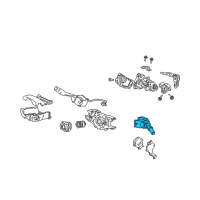 OEM 2006 Honda Accord Switch Assembly, Wiper Diagram - 35256-SDA-A01