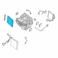 OEM 2018 Nissan Pathfinder Cabin Air Filter Diagram - 27277-9NM0A