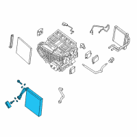 OEM 2015 Nissan Altima EVAPORATOR Assembly Front Diagram - 27280-3JC2D