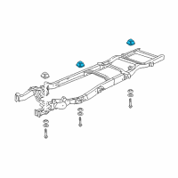 OEM 2005 GMC Savana 3500 Cushion Diagram - 25728543