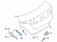 OEM Toyota Support Cylinder Diagram - SU003-09189