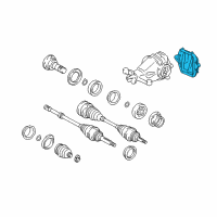 OEM 1999 Lexus SC400 Cover, Rear Differential Carrier Diagram - 41108-14030