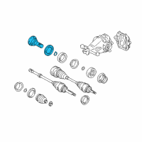 OEM 1999 Lexus SC400 Shaft Sub-Assy, Rear Differential Side Gear Diagram - 41309-24020