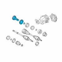 OEM 2006 Lexus SC430 Shaft Sub-Assy, Rear Differential Side Gear Diagram - 41309-30060