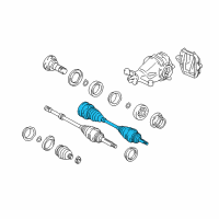 OEM Toyota Supra Axle Shaft Assembly Diagram - 42340-24050