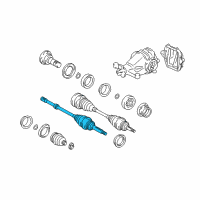OEM 2005 Lexus SC430 Shaft Assy, Rear Drive Outboard Joint, RH Diagram - 42370-29109
