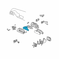 OEM 2003 Honda S2000 Lcd Assembly Diagram - 78130-S2A-003