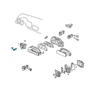 OEM 2006 Honda S2000 Switch Assembly, Engine Start Diagram - 35881-S2A-911