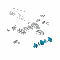 OEM 2001 Honda S2000 Control Assy., Heater Diagram - 79500-S2A-A01