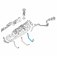 OEM 2015 Nissan Pathfinder Band Assy-Fuel Tank, Mounting Diagram - 17407-3JA0A