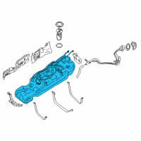 OEM 2019 Infiniti QX60 Tank Assembly - Fuel Diagram - 17202-3KA1E