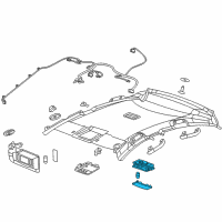 OEM 2015 Chevrolet Cruze Dome Lamp Assembly Diagram - 22774354
