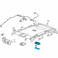 OEM 2013 Chevrolet Cruze Dome Lamp Assembly Diagram - 22774354