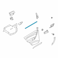 OEM 2010 Pontiac G3 Sealing Strip Asm, Rear Side Door Window Inner Diagram - 96805871