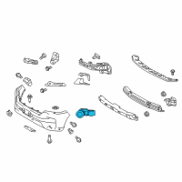 OEM 2016 Toyota RAV4 Reverse Sensor Diagram - 89341-0R050-B1