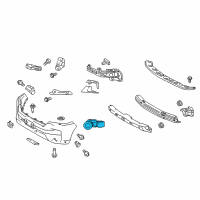 OEM 2019 Toyota Land Cruiser Reverse Sensor Diagram - 89341-0R050-B1