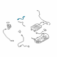 OEM 2014 Ford Mustang Rear Oxygen Sensor Diagram - BR3Z-9G444-A