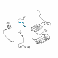 OEM 2012 Ford Mustang Front Oxygen Sensor Diagram - BR3Z-9F472-A