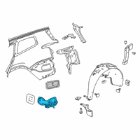 OEM 2021 Cadillac XT6 Fuel Pocket Diagram - 84781066