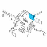 OEM Hyundai Accent Evaporator Assembly Diagram - 97139-1R000