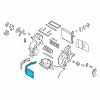 OEM 2012 Hyundai Accent Core & Seal Assembly-Heater Diagram - 97138-1R001