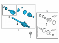 OEM Lexus NX250 SHAFT ASSY, RR DRIVE Diagram - 42340-78010