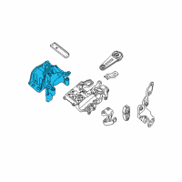 OEM Nissan Sentra Insulator Assembly Engine Mounting Diagram - 11210-9AH0A