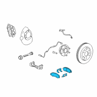 OEM 2016 Chevrolet Tahoe Front Pads Diagram - 84218394