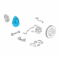 OEM Chevrolet Tahoe Splash Shield Diagram - 20971878