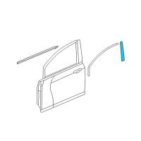 OEM 2012 Honda Fit Garnish, R. FR. Door Sash Diagram - 72430-TF0-003