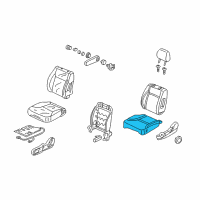 OEM 2006 Honda CR-V Pad Assembly, Left Front Seat Cushion Diagram - 81532-S9A-A01