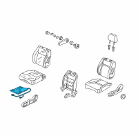 OEM 2005 Honda CR-V Heater, Front Seat Cushion Diagram - 81134-S9A-A71