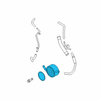 OEM 2014 Infiniti QX70 Oil Cooler Assy Diagram - 21305-1CA3B