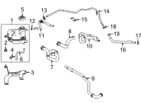 OEM Cadillac CT5 Clamp Diagram - 90572587