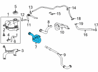 OEM 2020 Cadillac CT4 Heater Hose Diagram - 84697656