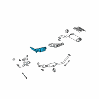 OEM 2013 Toyota Matrix Heat Shield Diagram - 58151-02160