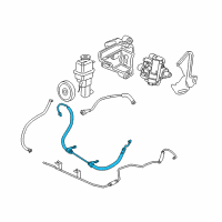 OEM 2006 Chrysler Sebring Line-Power Steering Pressure Diagram - 4764719AE