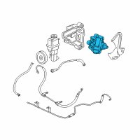 OEM 2005 Chrysler Sebring Power Steering Pump Diagram - 4764718AC