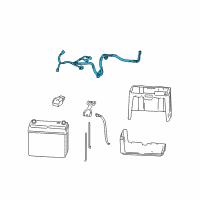 OEM 2006 Honda Civic Cable Assembly, Starter Diagram - 32410-SNC-A00